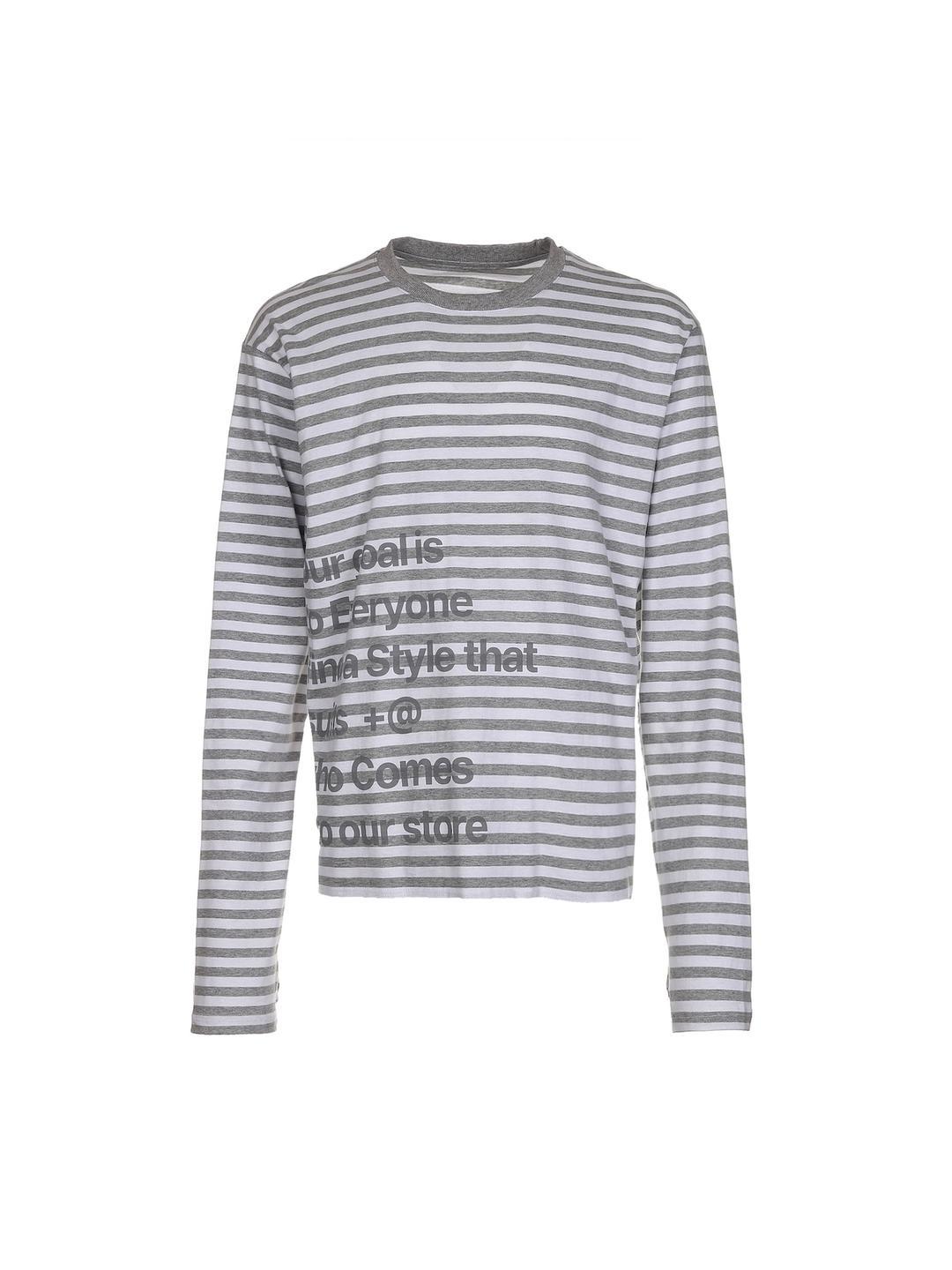 프리즘 타이포 롱슬리브 [그레이]