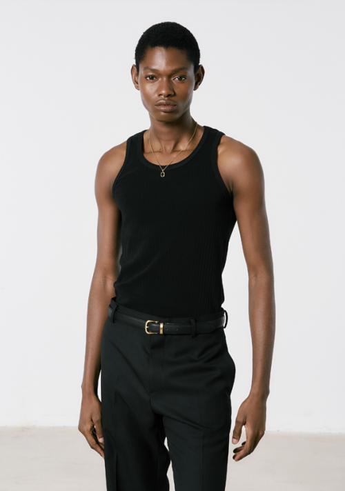 세비지(SAVAGE)  Ribbed Sleeveless Top - Black - 사이즈 & 후기 | 무신사