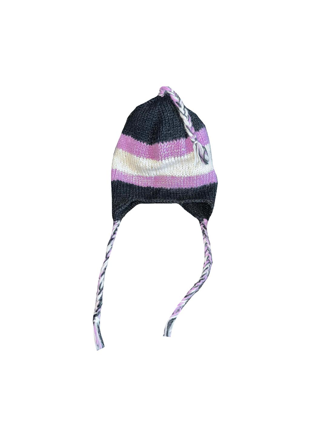 Striped Frost Knit Hat