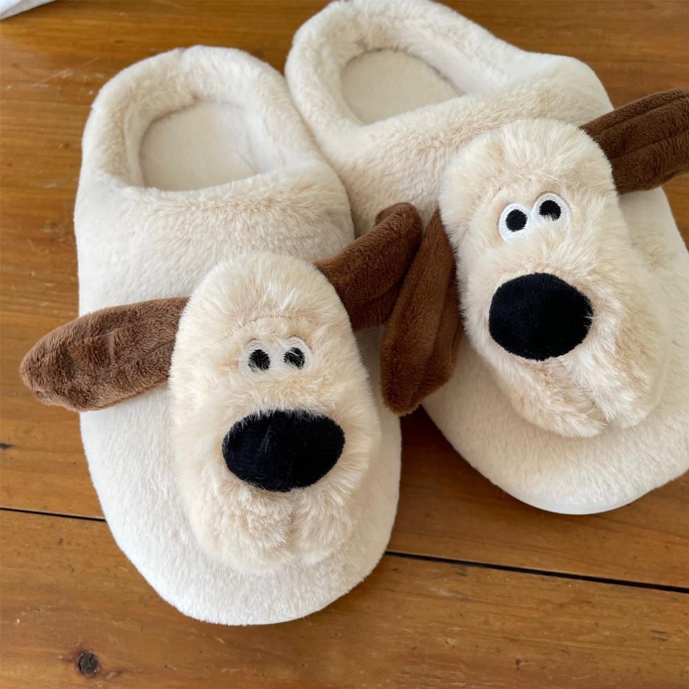 파인더 그로밋 털 슬리퍼 보온 겨울 털실내화