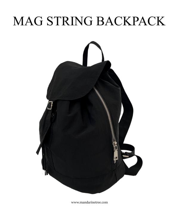 [부분당일출고🔥/가벼운/신학기] 머그 버클 스트링 백팩 나일론 복조리백 보부상백 학생가방 3 color