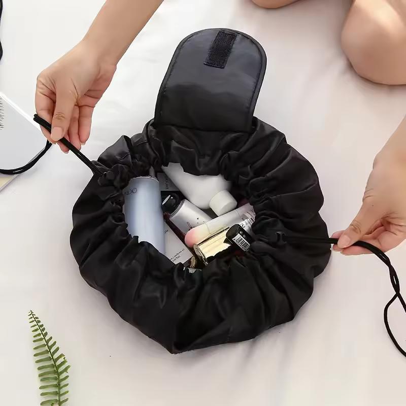 여성 Drawstring 화장품 가방 여행 스토리지 메이크업 가방 주최자 여성 메이크업 파우치 휴대용 방수 세면 용품 뷰티 케이스