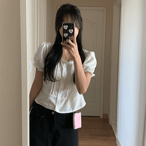 [여리여리/릴스추천코디] 윈디 레이스 블라우스