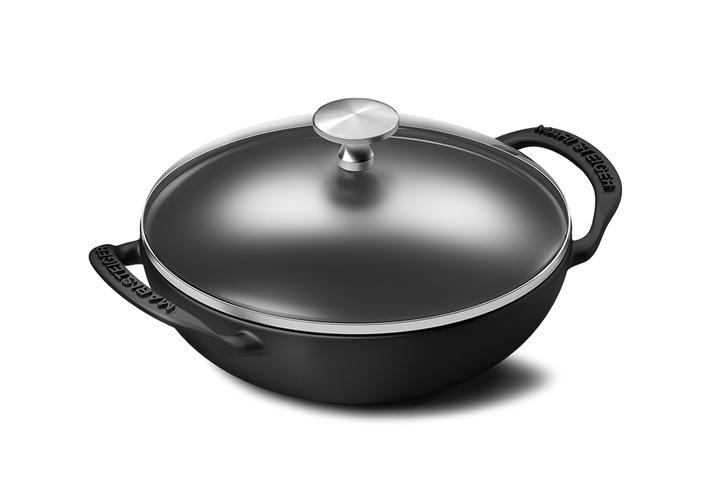 무쇠주물 베이비웍 18cm +유리뚜껑