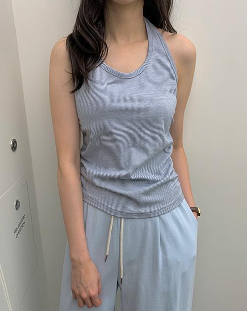 오디너리먼트 (릴스 문의 폭주!) [st소라 당일발송] 마린 홀터 셔링 나시 5color!