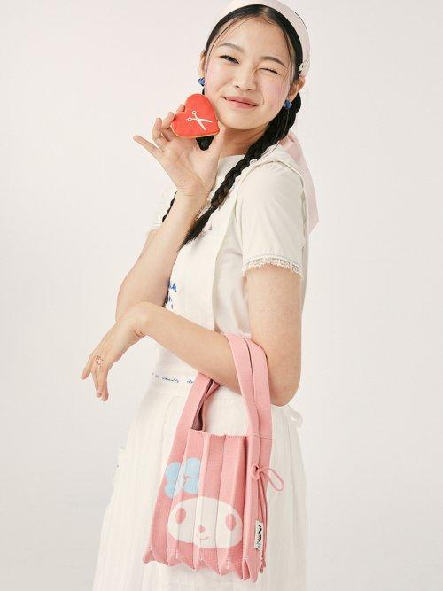 Lucky Pleats Knit S My Melody Blossom Pink