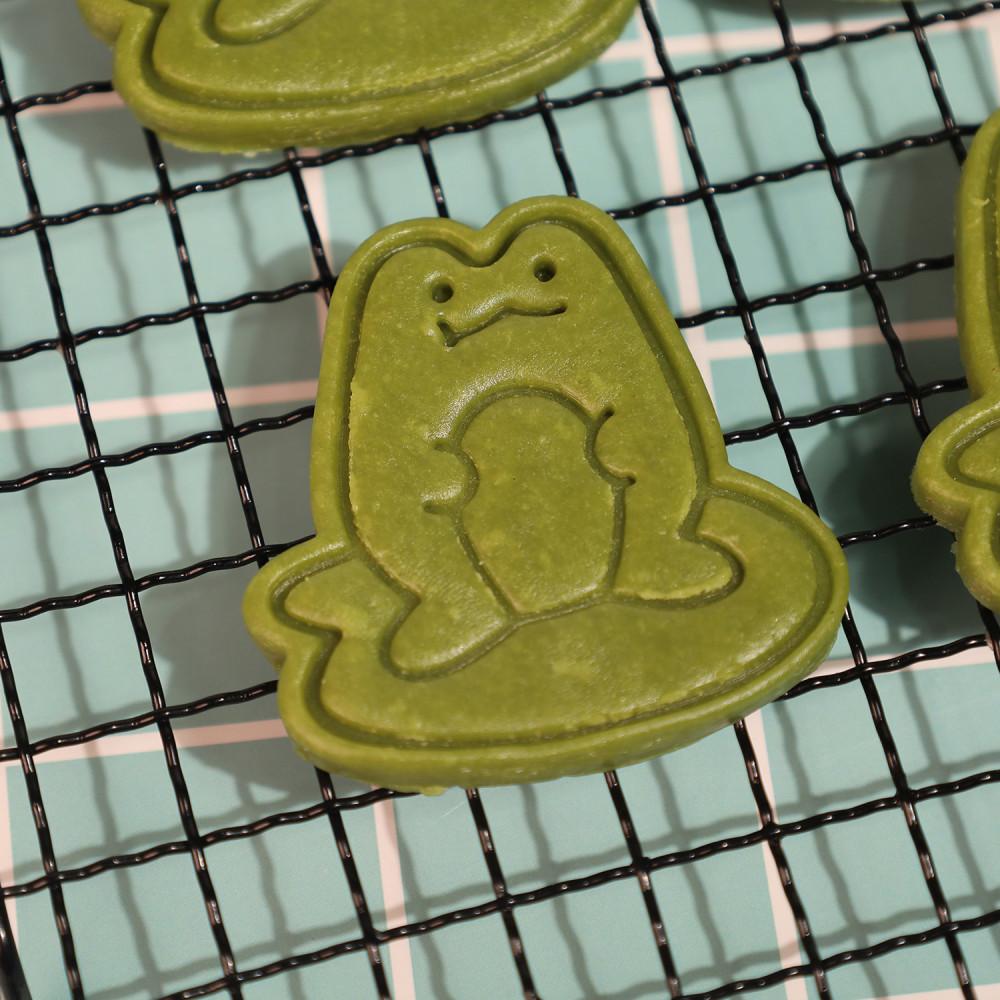 [삼덕쿠키]연잎 개구리 쿠키커터 동물 틀 모양틀 홈베이킹