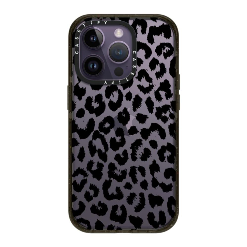 Black Transparent Leopard Print