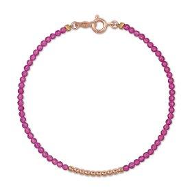 [D102패션] 14K 루비 컬러볼 팔찌