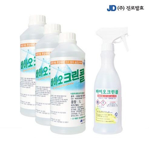 진로발효 바이오 크린콜 3L + 450ml 공병 75% - 청소용세제류 | 쿠팡