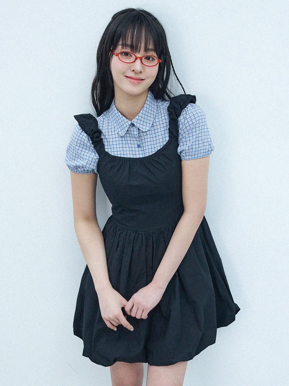 W CLOUD SLEEVELESS ONE-PIECE [BLACK] - (주)원더플레이스