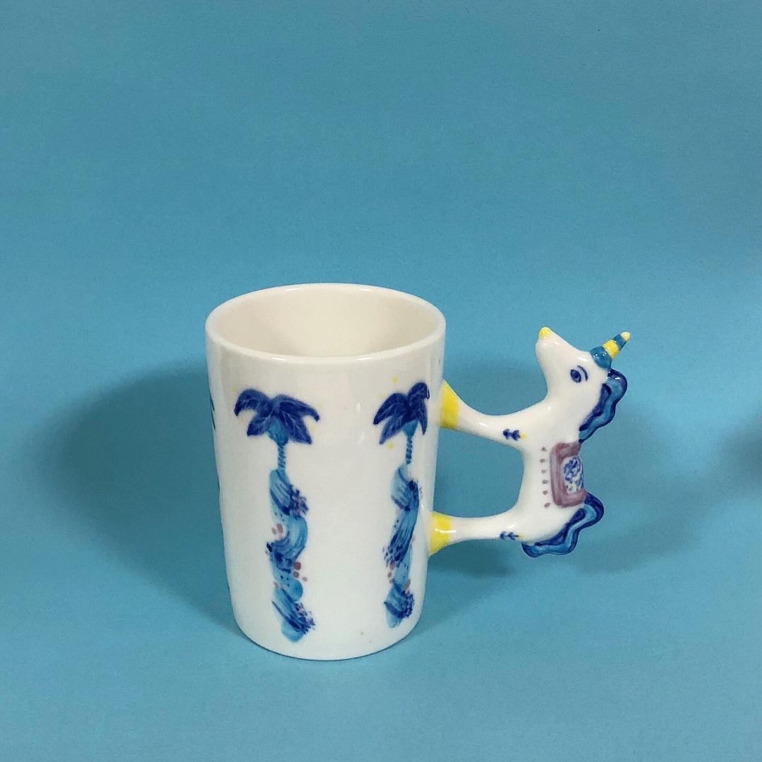 파도 유니콘머그