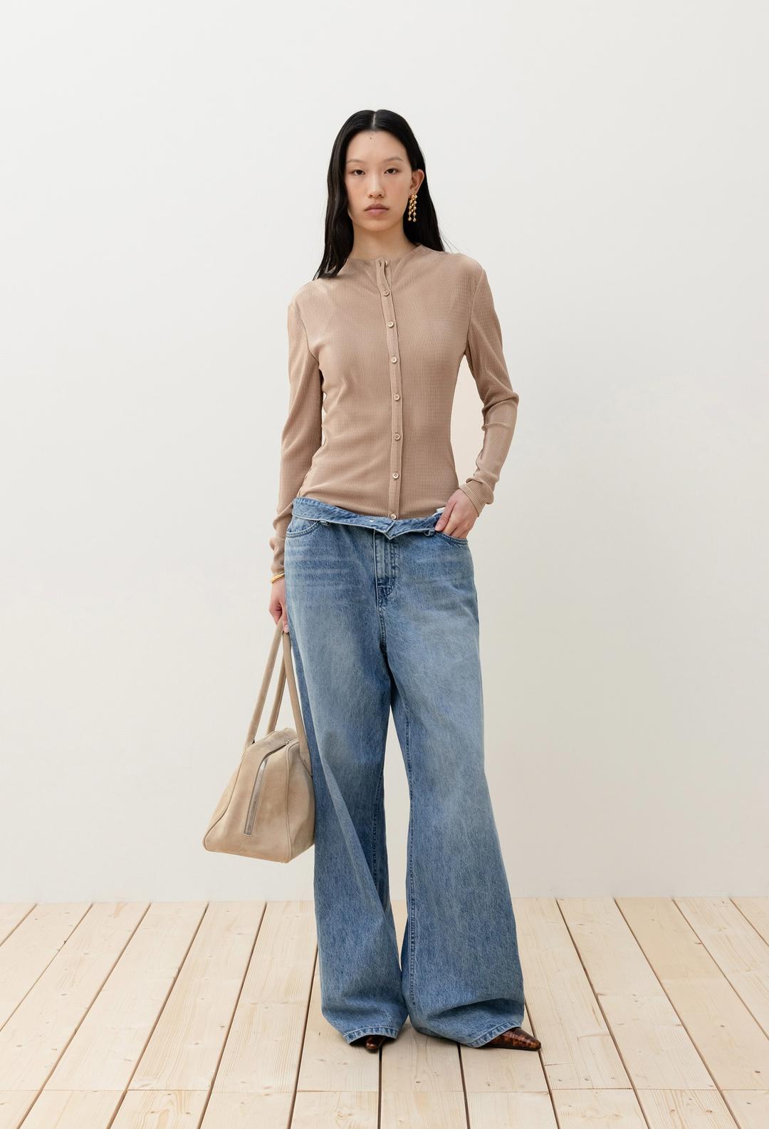 리츠 블라우스 베이지