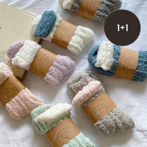 [꿀잠선물][1+1] 크레용 수면양말