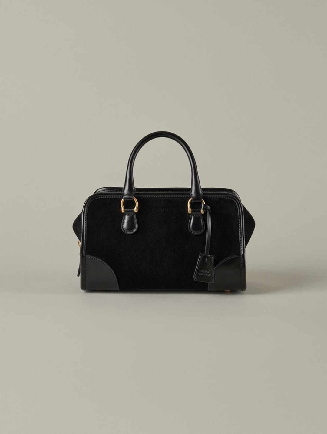 Barre Bag Suede Black