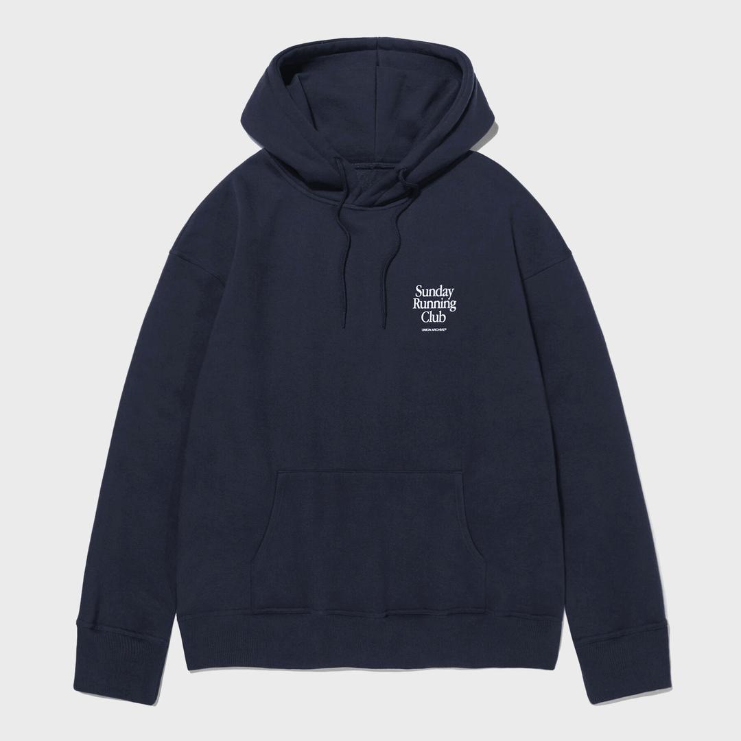 SUNDAY RUNNING CLUB HOODIE JA [NAVY]