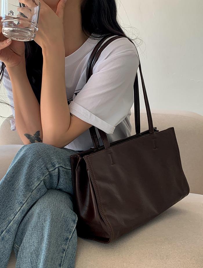 이지 빅 스퀘어 쇼퍼백 2color