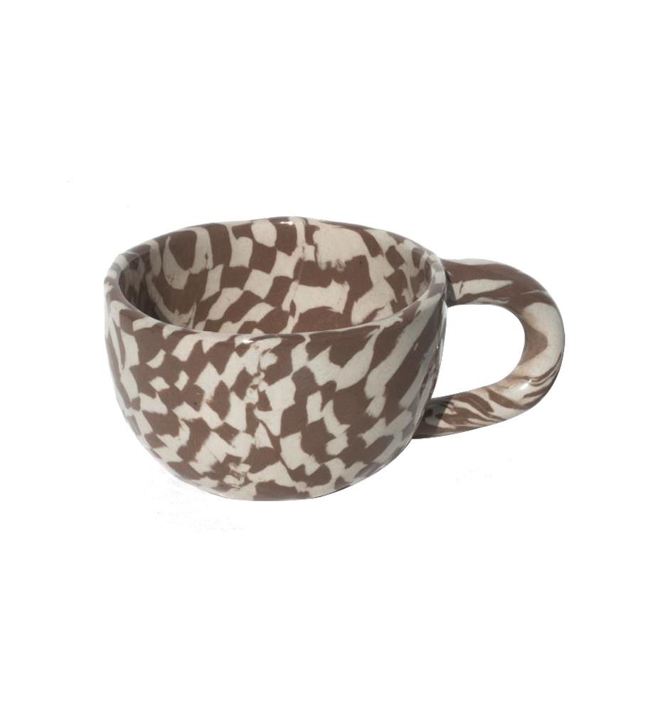 Latte Mug Check Choco S, 폴리가든