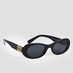 미우미우 글림스 선글라스 SMU06Z 1AB5S0 블랙 50