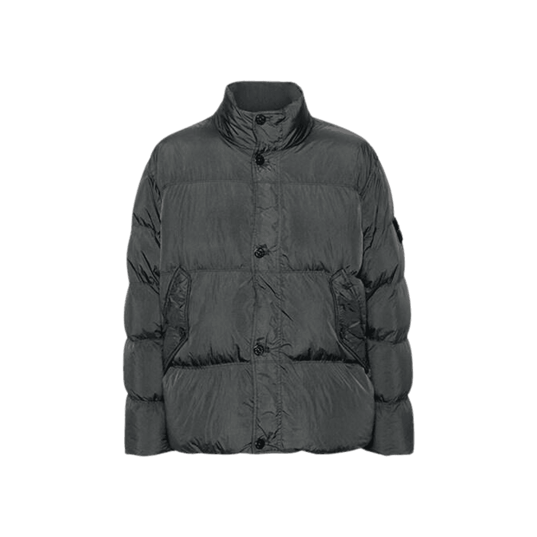 Stone Island 40123 Garment Dyed Crinkle Reps R-NY Down Jacket Lead - 24FW