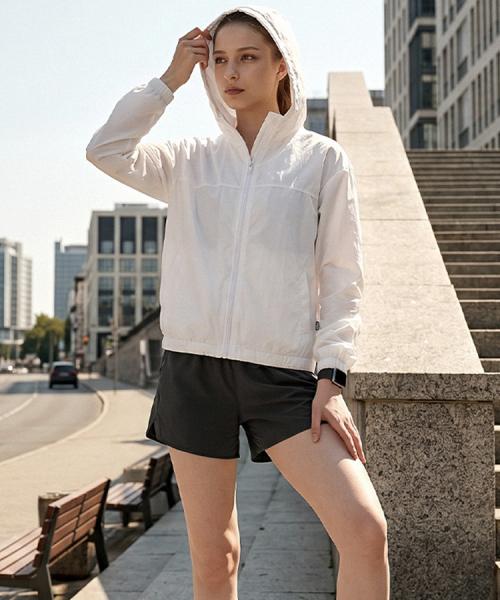 여성 데일리 초경량 바람막이 후드 윈드브레이커