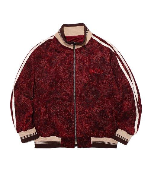 오가프(OGARP)  Flower Paisley Vintage Track Jacket Wine - 사이즈 & 후기 | 무신사