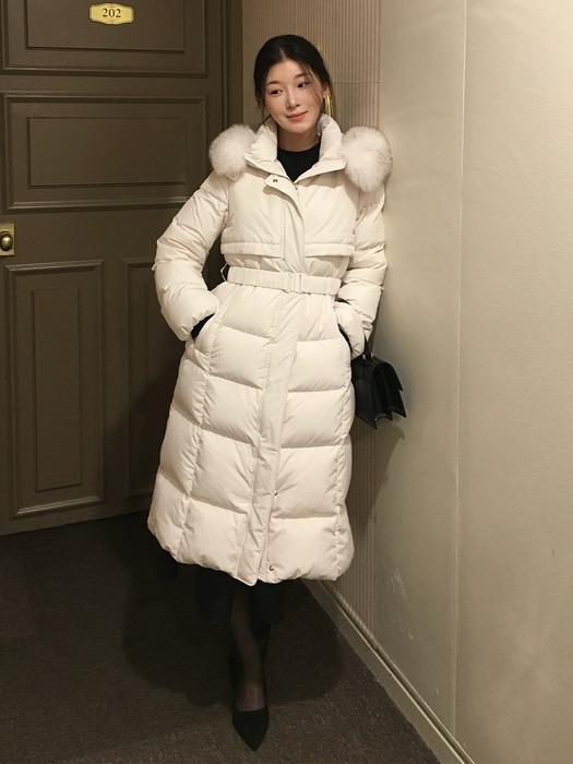 퍼 트리밍 후드 롱 구스 다운 ITPCZPD340 (2COLOR)