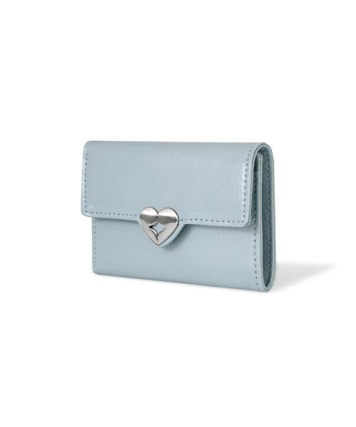 HEARTY FLAP WALLET - HAZE BLUE