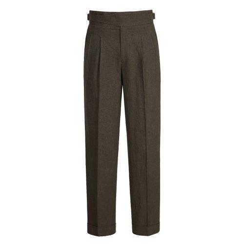 8s Linen Gurkha Trousers (Brown)