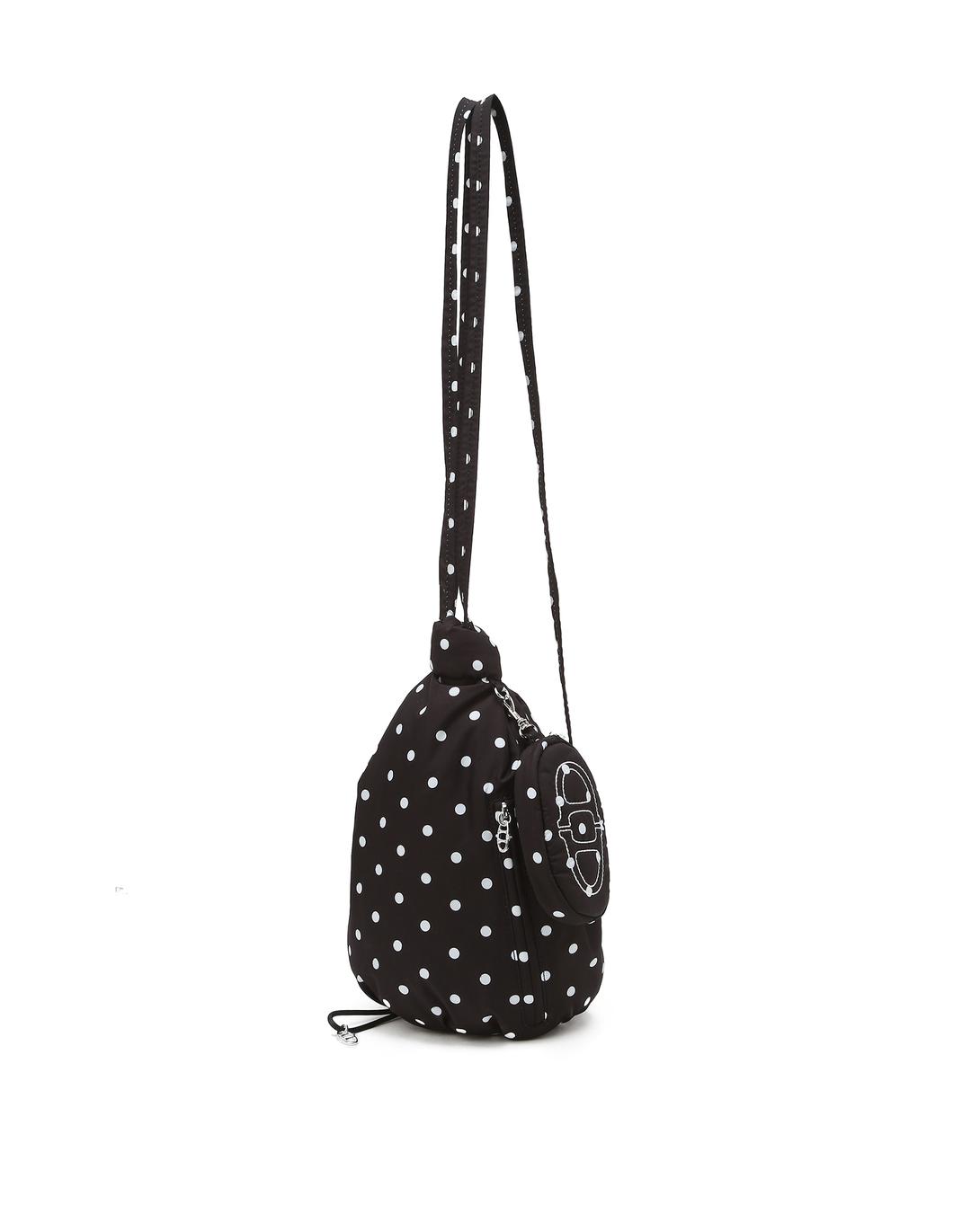 BONBON BLACK DOT SHOULDER BAG AND BACKPACK MINI