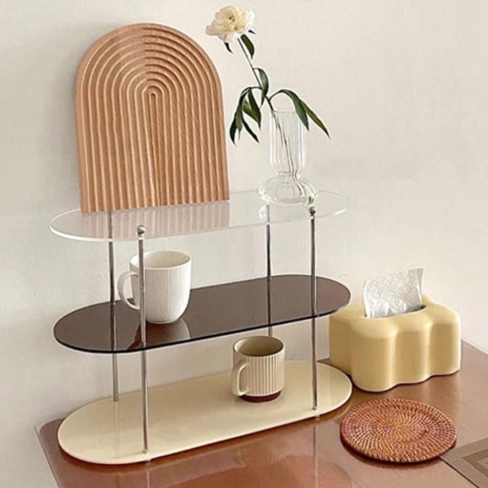투명 아크릴 인테리어 식탁 다용도 선반