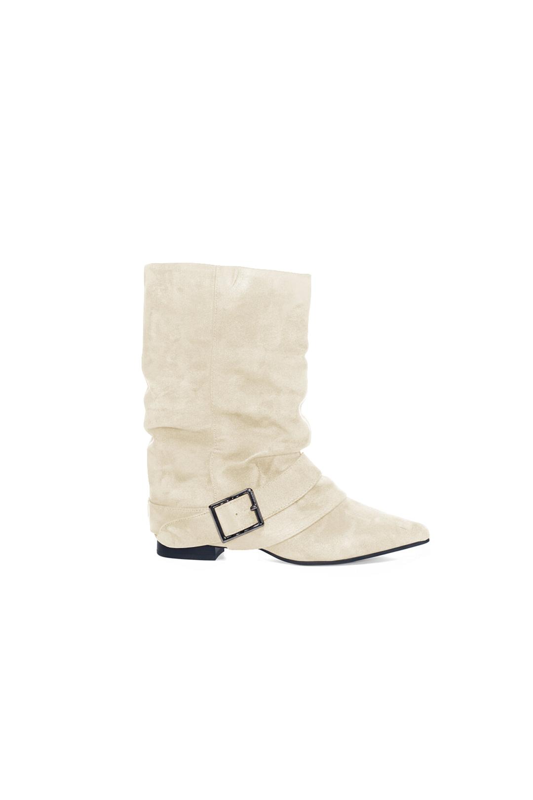 [PRE-ORDER] Hug Belt Suede Boots *Butter Sand