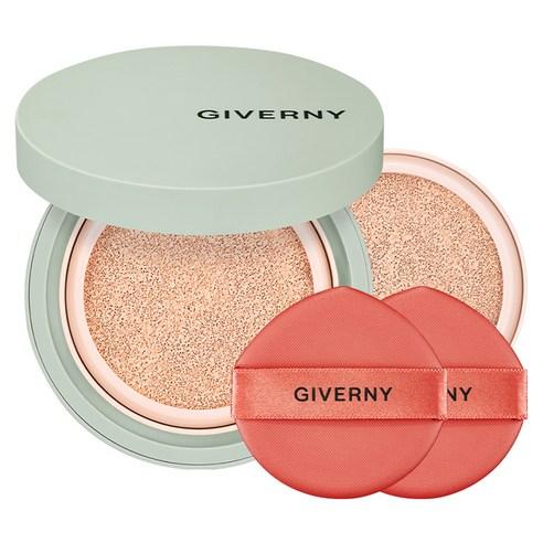 지베르니 밀착 커버 쿠션 파운데이션 본품 12g + 리필 12g 세트, 21NW라이트베이지, 1세트 - 쿠션/팩트 | 쿠팡