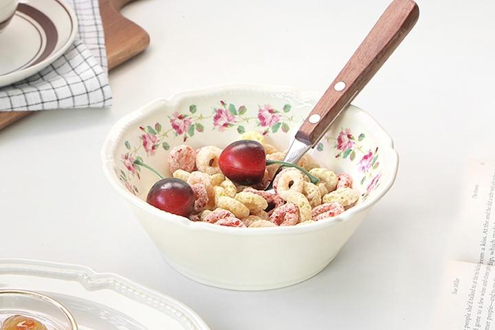 코벤트가든 빈티지 플레이트 로즈(볼) 15cm / 디저트 플레이팅 브런치 앞접시 요거트볼