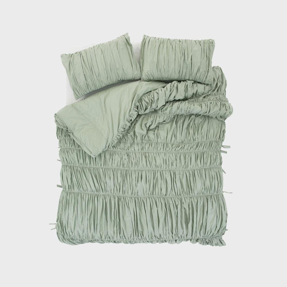 big waves duvet cover - mint