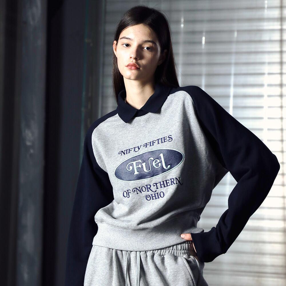 FUEL COLLAR SWEATSHIRT (GRAY)