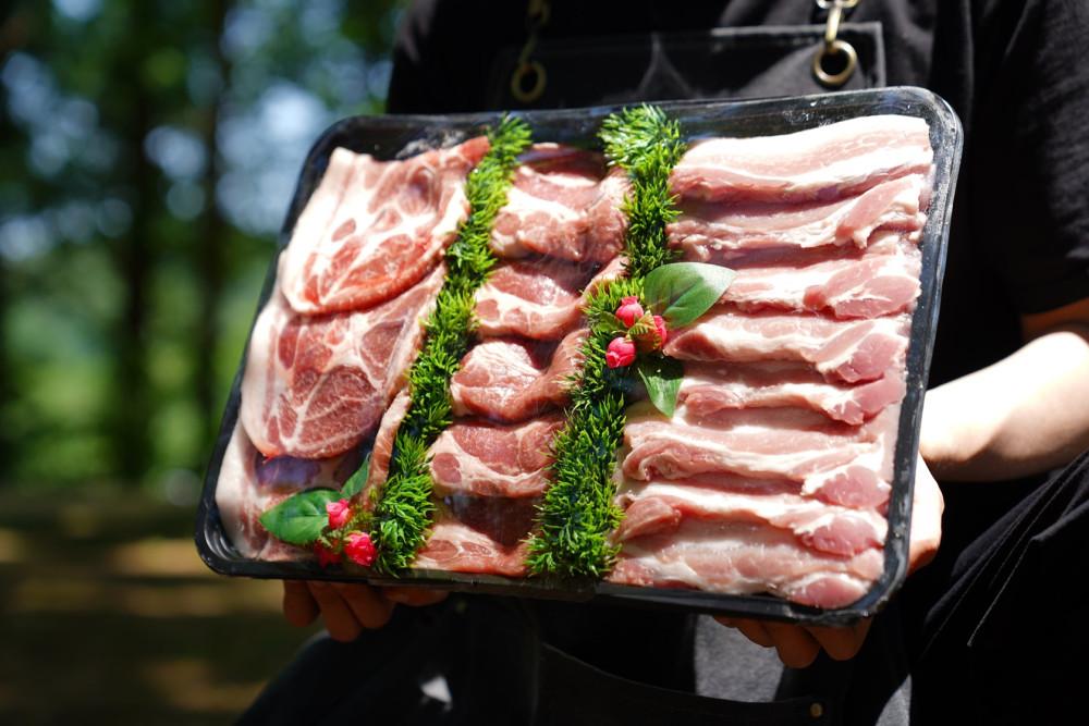 삼겹살 목살 300g 소분포장 수입산 돼지고기