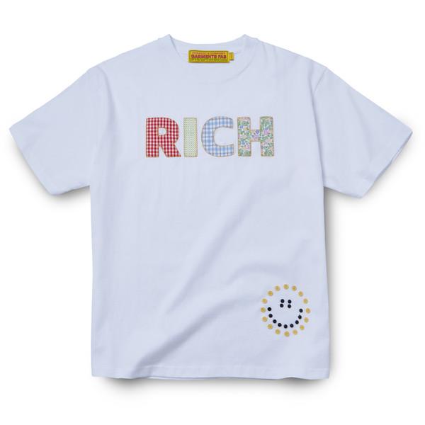 Homemade Rich Smile Button Tee (WHITE)