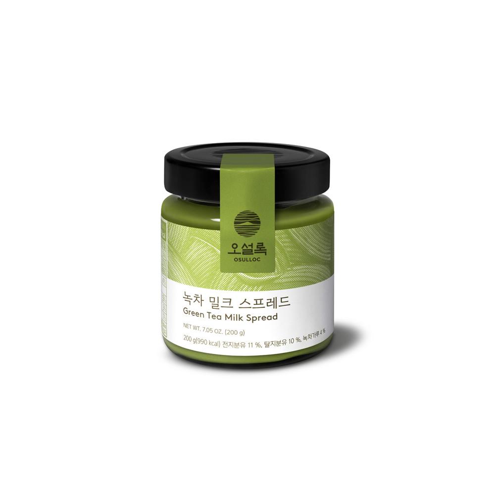 [본사직영] 오설록 녹차밀크스프레드 200g/달달/티푸드/녹차/녹차잼