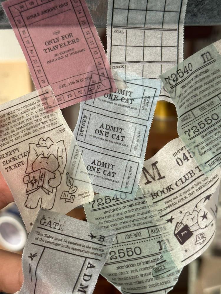 [mewmewbeam] Easy-cut maksing tape - Midnight ticket