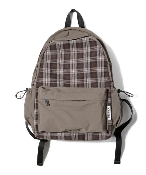 체크린 백팩_Brown