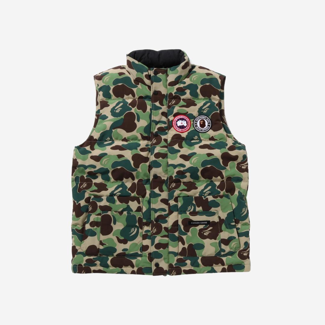BAPE x Canada Goose Freestyle Vest Green