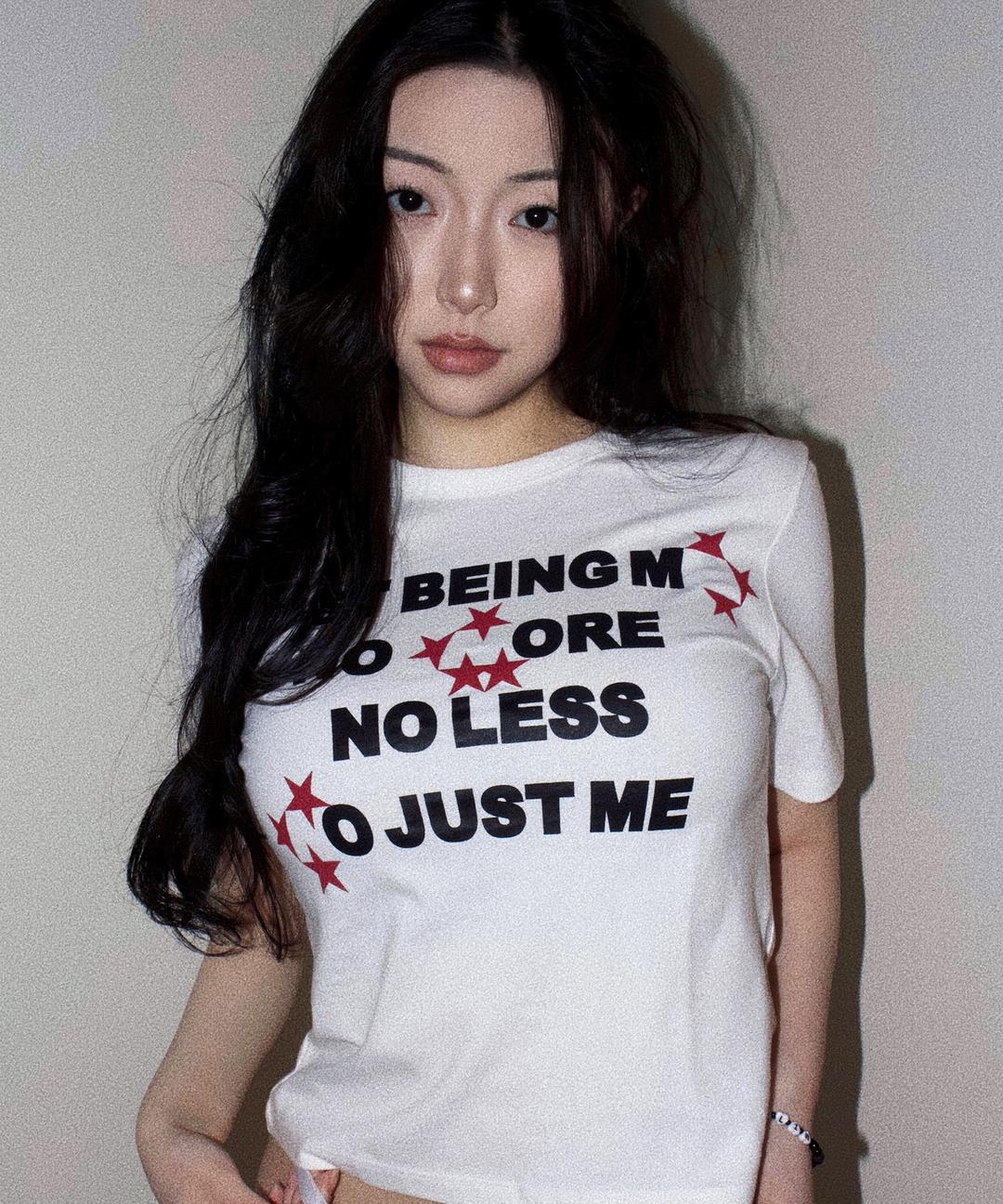 NME STAR Crop T-shirt White