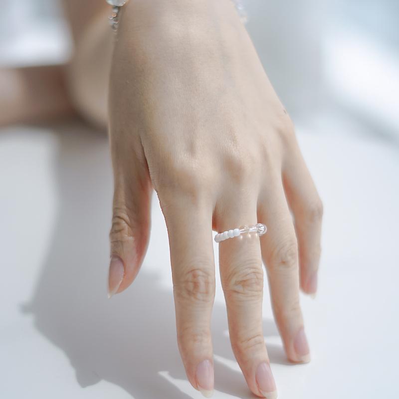 화이트 포인트 믹스 반지