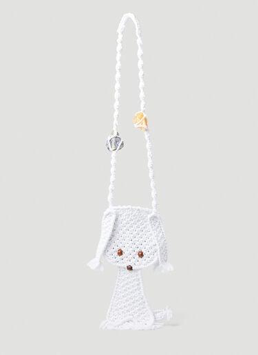 초포바 로웨나 Dog Macrame 숄더 백  White Chopova Lowena