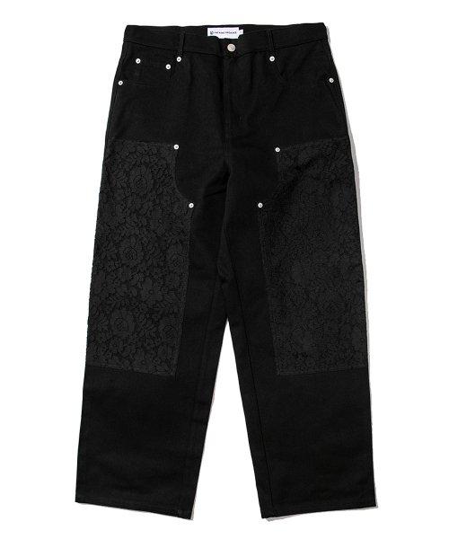 Floral Carpenter Pants (Black)