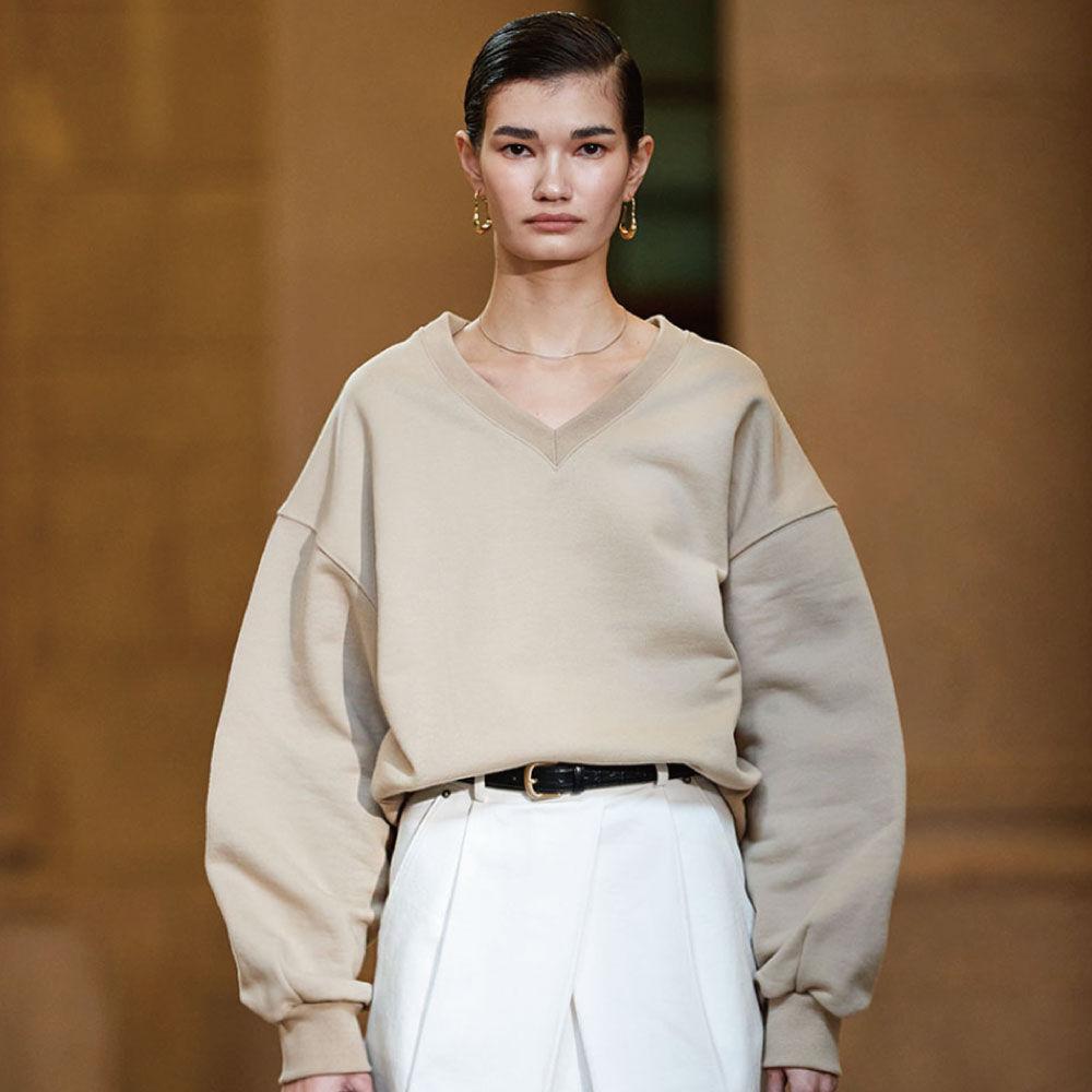 Cotton V-neck sweatshirts - 22ver.