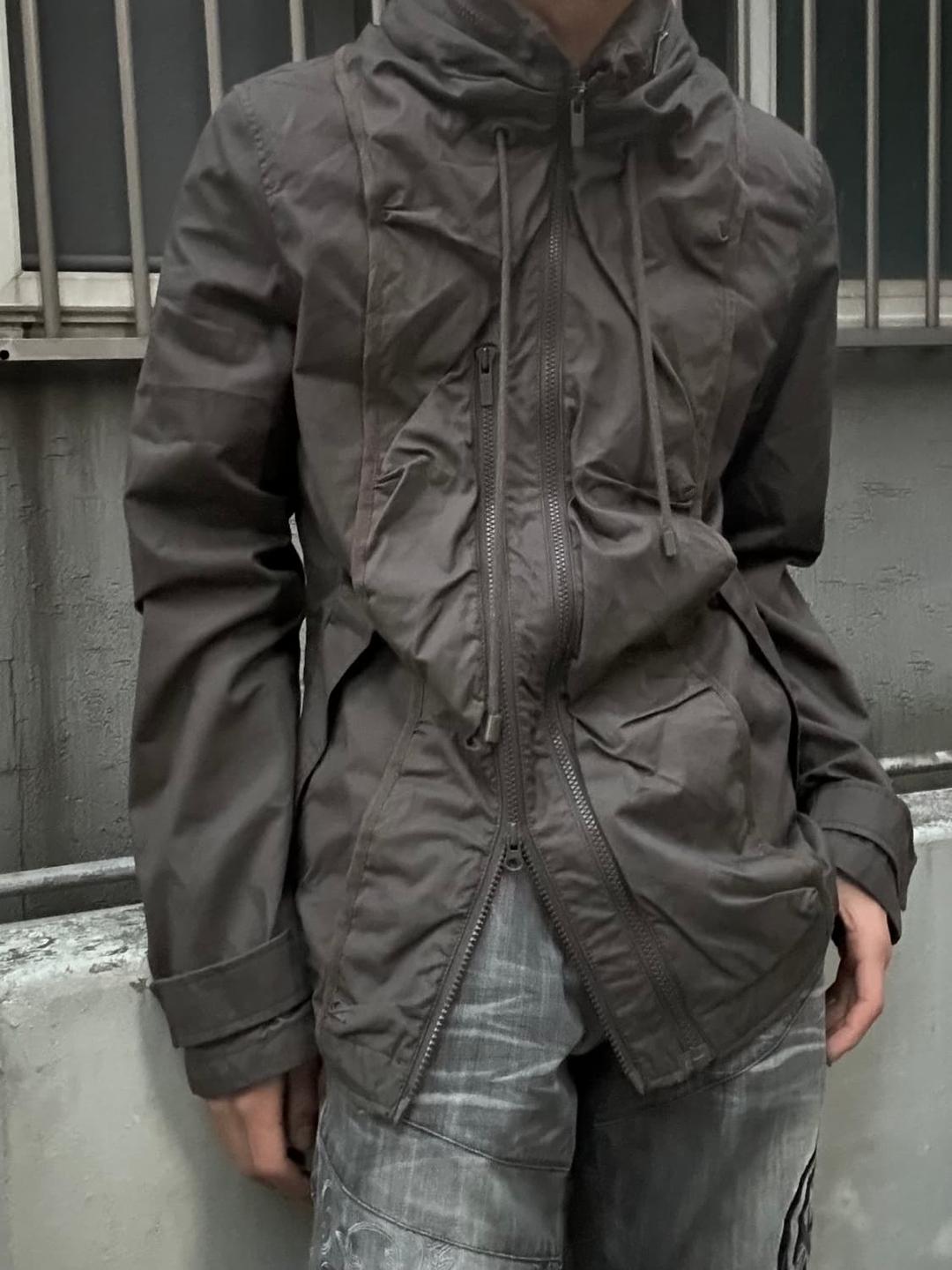 2000s codes combine 하이넥 멀티지퍼 야상 집업 | 후루츠패밀리