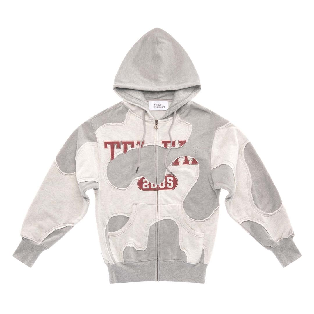 Camo Hoodie - Heather Grey - XS/S