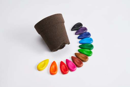 [제로 웨이스트]굿네이버스 커피찌꺼기 드로잉 화분 키트